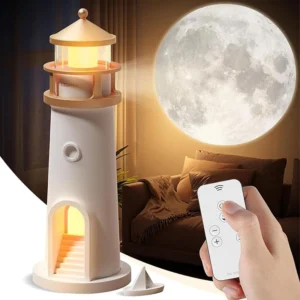 Lampe Phare Projection Lune Oorha